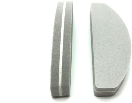 10Pcs Kleurrijke Spons Nagelvijl Voor Uv Gel Nagellak Nail Art Manicure Pedicure Buffer Mini Half Moon Schuren buffer Blok grijs