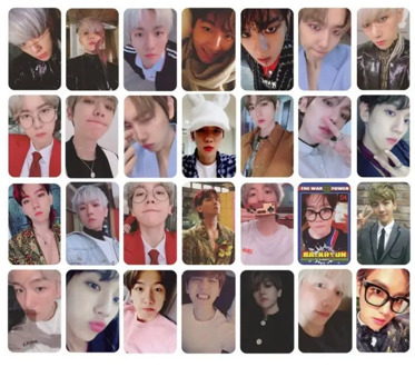 10pcs Kpop EXO BAEKHYUN Obsession Delight The War Photo Card Self Made Autograph Photocard Album Cards