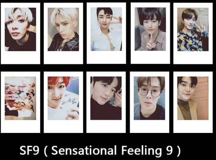10pcs Kpop SF9 Polaroid Photo Card Self Made Collective Journal Photocard Cards Photograph