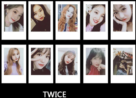 10pcs Kpop TWICE Polaroid Photo Card Self Made Collective Journal Photocard Photograph Cards