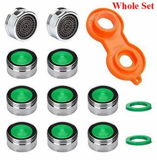 10Pcs Kraan Tap Waterbesparing Beluchter Koper Met Kraan Beluchter Wrench Jet Regulators Filter Deel Voor Badkamer Keuken Gereedschap