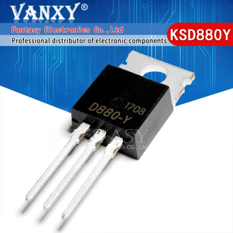 10pcs KSD880 TO-220 D880 KSD880-Y KSD880Y NPN transistor 3A 60V Transistor new original
