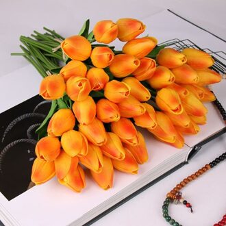 10Pcs Kunstmatige Tulpen Nep Bloemen Vivid Mini Tulp Flores Fleur Artificiales Voor Thuis Boeket Bruiloft Decoratie Goedkope Bloem