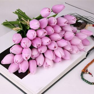 10Pcs Kunstmatige Tulpen Nep Bloemen Vivid Mini Tulp Flores Fleur Artificiales Voor Thuis Boeket Bruiloft Decoratie Goedkope Bloem