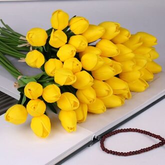 10Pcs Kunstmatige Tulpen Nep Bloemen Vivid Mini Tulp Flores Fleur Artificiales Voor Thuis Boeket Bruiloft Decoratie Goedkope Bloem