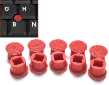 10pcs Laptop Nipple Rubber Mouse Pointer Cap for IBM Thinkpad Little TrackPoint Red Cap for Lenovo Keyboard Trackstick Guide