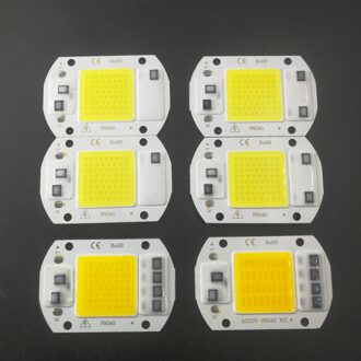 10Pcs Led Chip 10W 20W 30W 50W Cob Chip Led Lamp 220V 240V geen Behoefte Driver Voor Schijnwerper Spotlight Lampada Diy Verlichting 110v / 50W