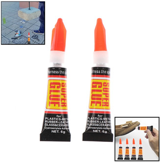 10pcs Liquid Super Glue 502 Instant Strong Bond Leather Wood Rubber Metal Glass Cyanoacrylate Adhesive Stationery Store Nail Gel