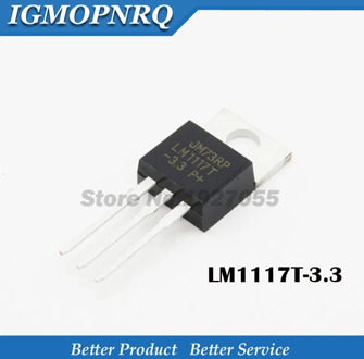 10PCS LM1117T-3.3 TO220 LM1117-3.3 LM1117T 3.3V LM1117 TO-220 Voltage regulator low 3.3 V step-down IC IC chip