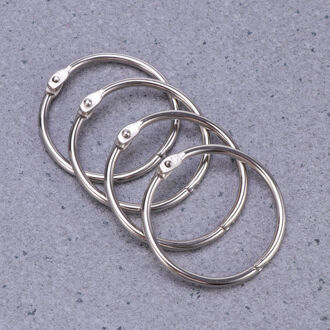 10Pcs Loose Leaf Binder Ringen Metalen Scrapbooking Boek Ring Sleutelhanger Clip Houder Voor Fotopapier Organisatie