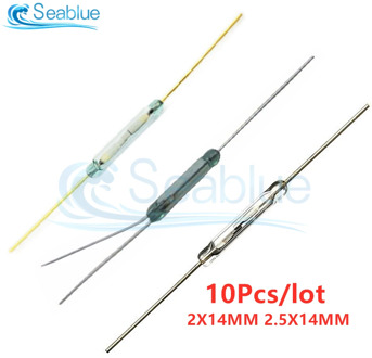 10Pcs/lot 2*14mm 2.5*14mm Reed Switch Magnetic Switch Magnetic Switch Normally Open and Normally Closed Conversion For Arduino