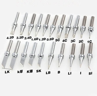 10pcs/lot 200-B,I,K,2C,1.6D,4C,1.2D,IC,3C,2.4D Soldering Tip Solder Iron Bits for Quick 203H Soldering Station Diy Repair