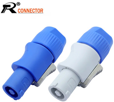 10pcs/lot 3 PIN AC Powercon Connector Male Plug NAC3FCA NAC3FCB AC Power Plug 20A/250V for Stage Light LED Screen Blue/White