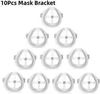 10Pcs/Lot 3D Breathable Valve Mouth Mask Support Lipstick Protection Face Mask Bracket Food Grade Silicone Mask Holders