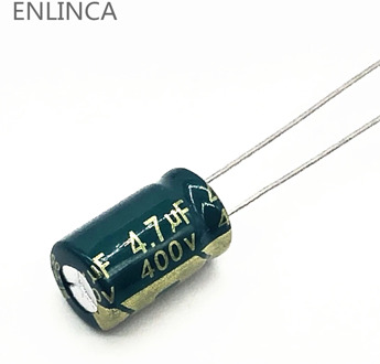 10pcs/lot 400v 4.7UF high frequency low impedance 400V 4.7UF aluminum electrolytic capacitor size 8*12 S22 20%