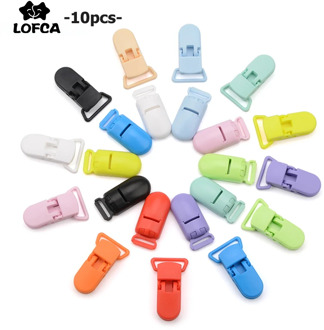 10pcs/lot Baby Nipple Plastic Clasp 20mm Colorful Silicone Beads Chain Making Accessory Feeding Tools For Infant Pacifiers Clip