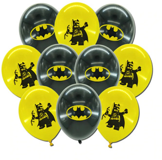 10pcs/lot Batman Balloons Globos Latex Balloons Baby Boy Birthday Party Decorations Supplies Kids Classic Toys Bat