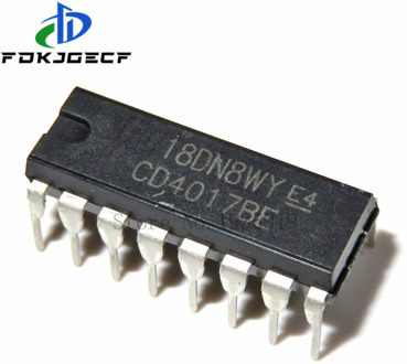 10pcs/lot CD4017 CD4017B DIP-16 CD4017BE DIP 4017 IC new original free shipping