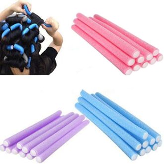 10Pcs Lot Curler Makers Soft Foam Bendy Twist Krullen Diy Styling Hair Rollers Tool Voor Vrouwen Accessoires Op