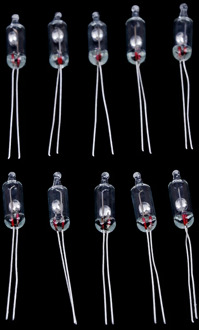 10Pcs/lot Glass Electric Mercury Tilt Switch 0.5A/20V 102 Work Angle Sensor 50mm