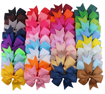 10pcs/lot Grosgrain Ribbon Hair Bow with Clip Girls Boutique Bow Hair Clips Hairpin Baby Newborn Photo Shoot Hair Accessories