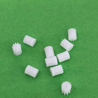 10pcs/lot K021Y 91A Mini Plastic Motor Shaft Gear Sets 9 Tooth 1mm Hole Diameter DIY Helicopter Robot High Quality On Sale