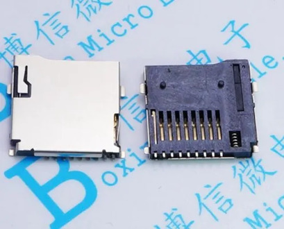 10PCS/LOT Micro SD card seat SMD 9Pin TF Micro SD Card Solder Socket Connectors Adapter Automatic PCB Connector Push/Push Type