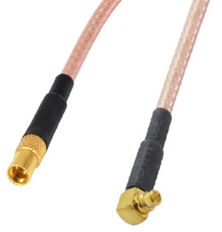 10PCS/lot MMCX Male Right Angle to MMCX Female Straight RG316 RF Coaxial Pigtail Cable MMCX-MMCX Extension Cord Cable 10CM