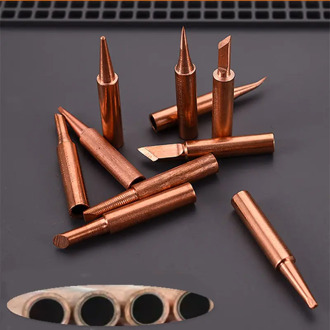10pcs/lot Pure Copper 900M-T Soldering Iron Tip Lead-free For Hakko Soldering Rework Station Soldering Tips