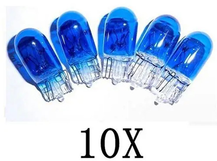 10Pcs/Lot T10 12V 5W Super Bright White Xenon Halogen Bulbs Lamps for Car Auto