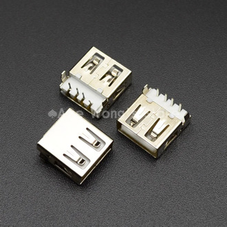 10pcs/lot USB 2.0 4Pin A Type Female Socket Connector 2 feet 90 degree Data Transmission Charging