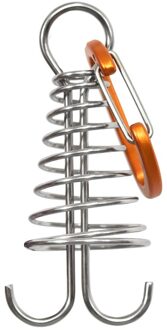 10Pcs Luifel Tent Vaste Haak Gesp Plank Floor Lente Nagels Vaste Haak Winddicht Outdoor Camping Tent Gesp Accessoires goud