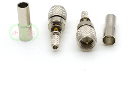 10pcs M5 male plug microdot connector crimp for RG316 RG174 Coaxila cable connector