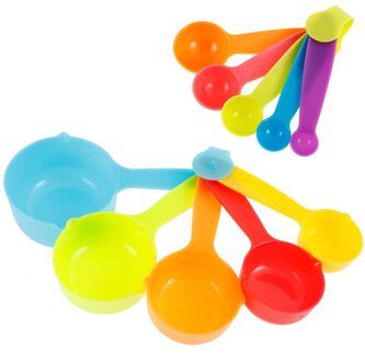 10Pcs Maatbekers Lepels Meting Set Keuken Gereedschap Accessoires Gebruiksvoorwerpen Maatlepels