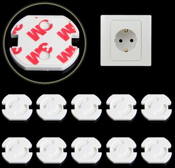 10Pcs Mains Plug Socket Cover Baby Proof Kind Veiligheid Plug Guard Protector