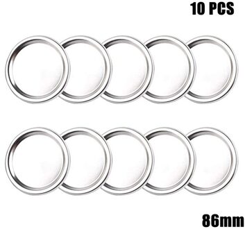 10Pcs Mason Pot Deksels Lekvrije Afdichting Blik Voedsel Vers Houden Mason Inblikken Pot Caps Met Brede Mond Keuken levert