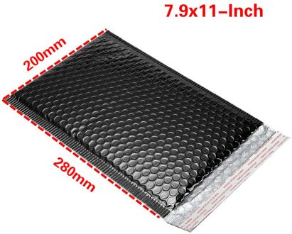 10pcs Matte Black Bubble Envelop Tassen Kleine Mailers Gevoerde Verpakking Zak Wrap Opslag Mailing Zakken 7.9x11- inch