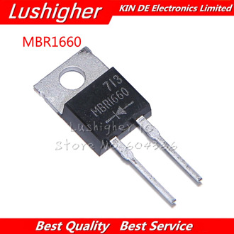 10PCS MBR1660 DIODE SCHOTTKY 60V 16A TO220-2L Original New