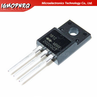 10pcs MBRF20200CTG MBRF20200CT MBRF20200 20200CTG B20200G 20A/200V TO-220F Schottky diode