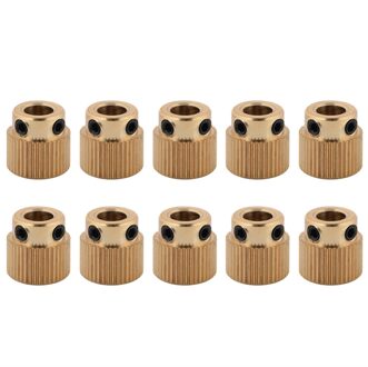10Pcs Messing Drive Gear Voor MK7 MK8 Extruder 26/ 40 Tanden 3D Printer Accessoires Extruder Wiel drive Gear Extruder 40 Teeth