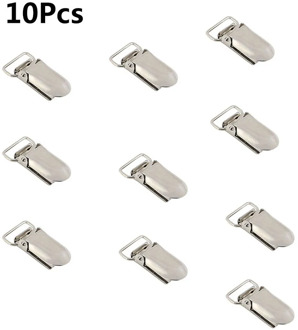 10Pcs Metal Clips Insert Baby Pacifier Dummy Holder Pacifier Suspender Hook Face Mask Fixed Extended Comfortable DIY Accessories