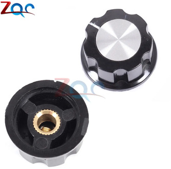 10pcs MF-A03 Potentiometer Knob Cap Inner 6.35mm 15x28mm Rotary Switch Bakelite Knob for RV24 3590S WHT118 WX050
