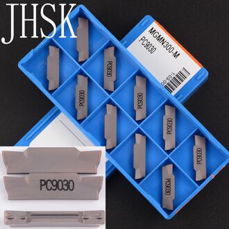 10pcs MGMN300-M PC9030 3mm grooving carbide inserts draaibank cutter draaigereedschappen Afscheid en grooving tool afsteken blade