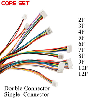 10Pcs Micro JST GH 1.25 2P 3P 4P 5P 6PIN Male Plug Connector With Wire Cables 150mm Single/Double Connector 28AWG