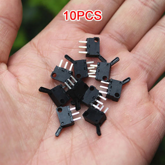 10PCS Micro Mini Switches Miniature Small Limit Travel Switch with Hole Three Legs Normally Open Normally Closed N/O N/C
