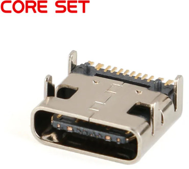 10pcs Micro USB-3.1 SMD 16P type-c Female Connector Socket DIP4 Hd Transmission Interface For Smartphones End Plug Charging plug