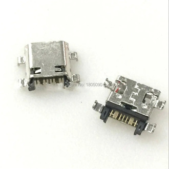 10pcs Micro USB 7Pin Jack Connector socket Data charging port tail plug For Samsung I8262 J5 J7 J5008 mobile phone Mini USB