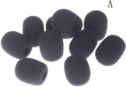 10Pcs Microfoon Headset Grill Voorruit Sponge Foam Black Mic Cover zwart