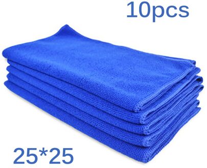 10Pcs Microvezelreinigingssysteem Auto Zachte Doek Wassen Doek Handdoek Stofdoek 25.0*25.0*5.0 cm Car Home Cleaning micro Fiber Handdoeken