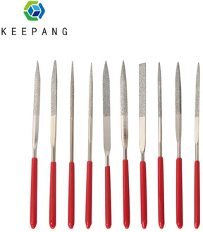 10Pcs Mini 140*3mm Needle File Set Diamond Handy Tools for Ceramic Glass Gem Stone Hobbies Crafts and 3D printing models